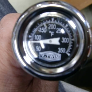 40-0503　オイルタンクゲージ油温計華氏表示　ショベルモデル