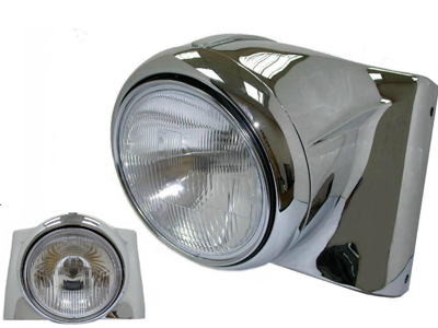 33-0093 ヘッドライト ナセル KIT　ブラック　ソフテイルモデルパーツの種類ライトウィンカー