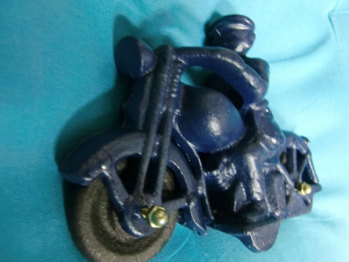 定番本物保証480160 鉄製のポリスモデルフィギア 紺色（在庫１品のみ オートバイ