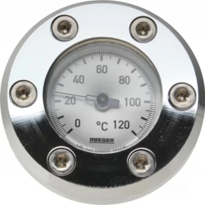 50136　V-ROTモデル、オイルタンクビレット油温計2001　　(ハーレー　ショベルヘット