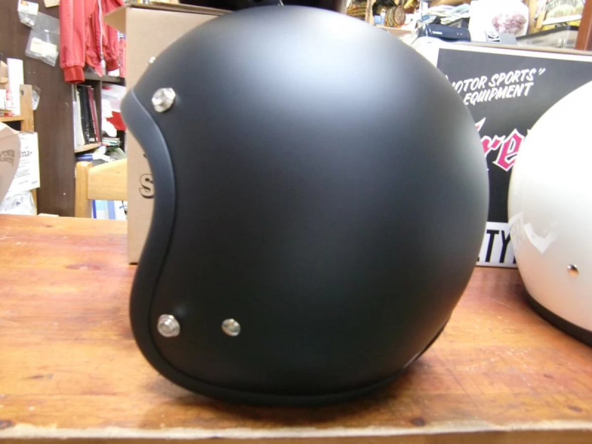 HGS009　GREASER60s　PLAIN　マットブラックヘルメット　Lサイズ