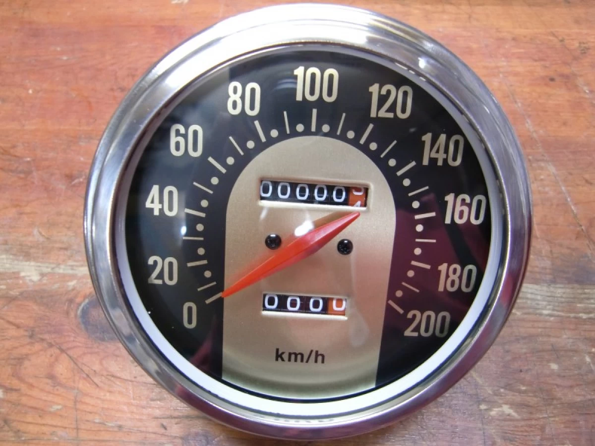 19615 純正タイプ スピードメーター 200Km;2;1(ハーレー(在庫あり