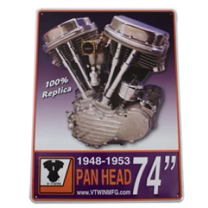 48-0025　モーターモデルプレート　74インチパンヘット看板　 ( ハーレー )
