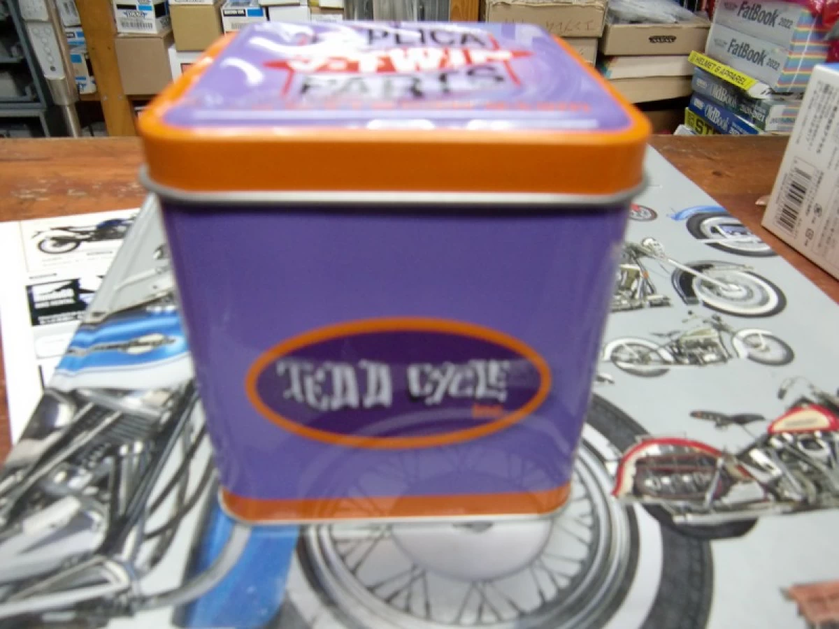 48-1372　V-TWIメタルブックス　鉄製缶　 ( ハーレー )