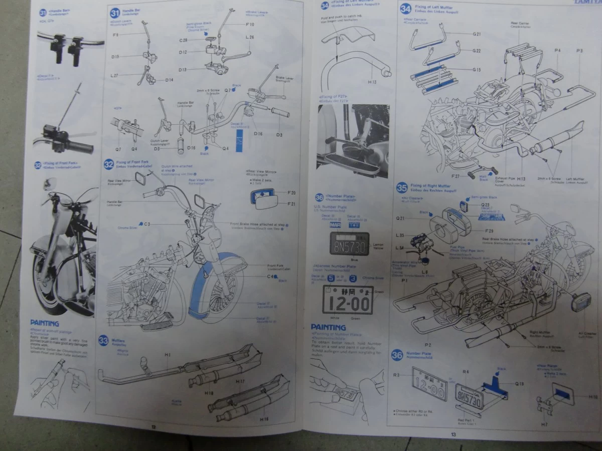 48-0651 1979 FLH ショベルビッグスケールディスプレイモデル　(在庫のみ